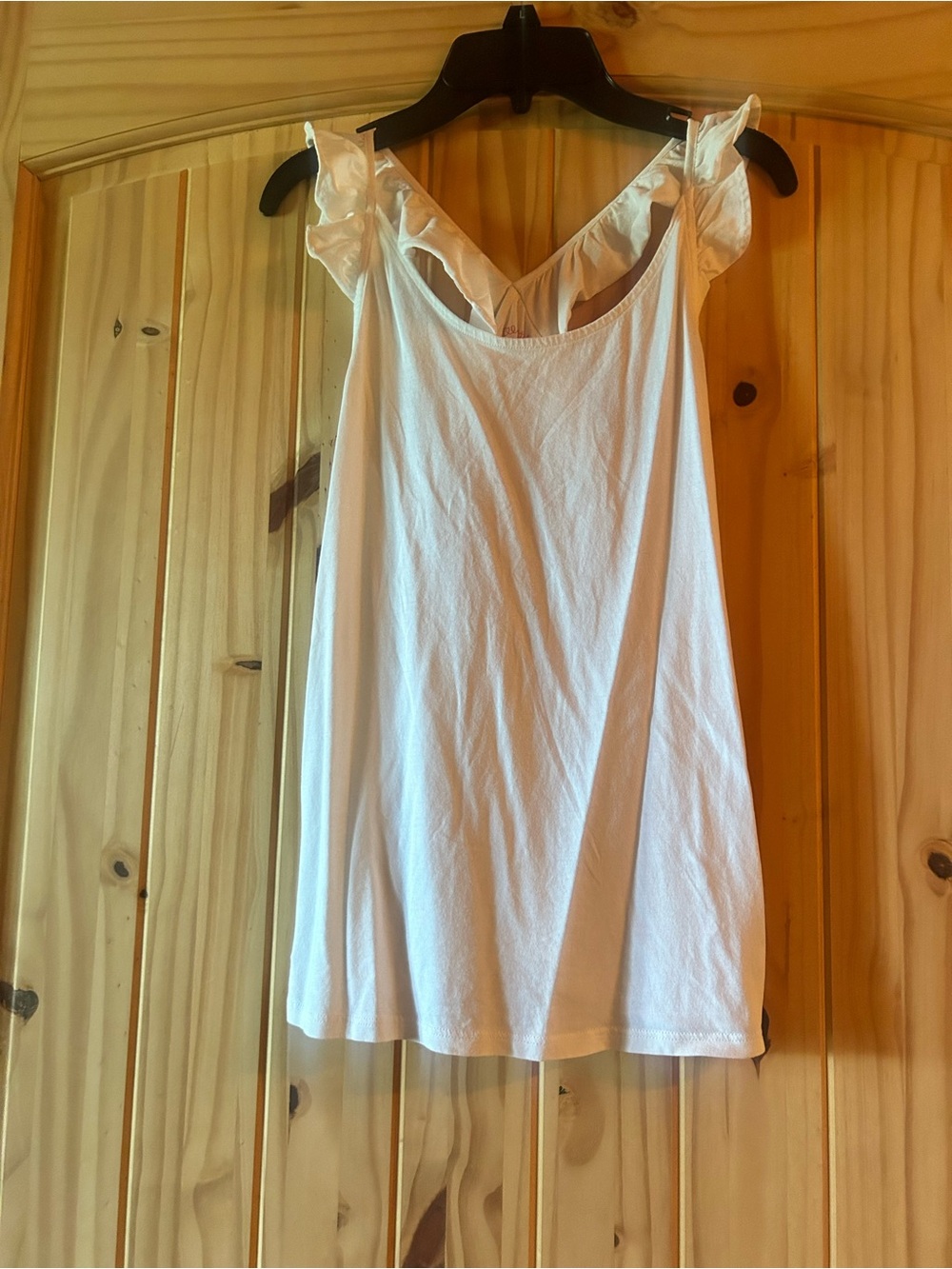 Lilly Pulitzer White Ruffle Tank